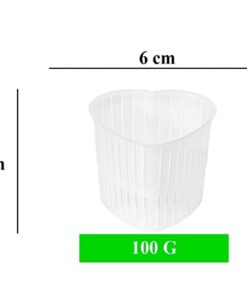 Alternative view of AlcoFermBrew 50 x Käseform Herzform - 0.1kg – Käseformen | Korb | Käseherstellung | Lab