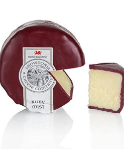 Snowdonia Ruby Mist Cheddar Kaese mit Port und Brandy brauner Wachs 200 g 0