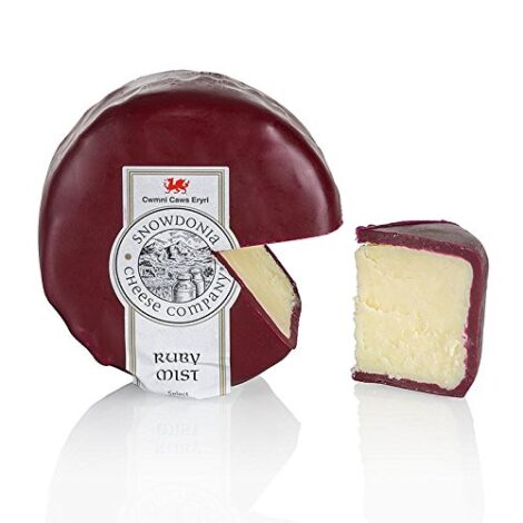 Snowdonia Ruby Mist Cheddar Kaese mit Port und Brandy brauner Wachs 200 g 0